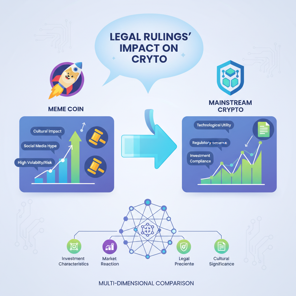 深入解析 Meme Coin 與法律勝訴對加密貨幣影響的多維度比較